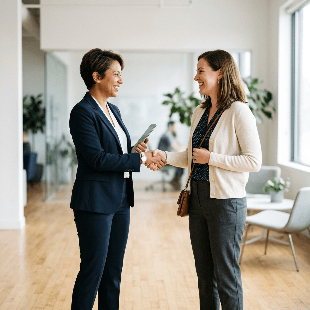 People shaking hands